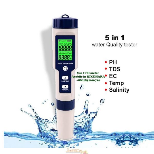 5-in-1 Water Quality Testing Meter